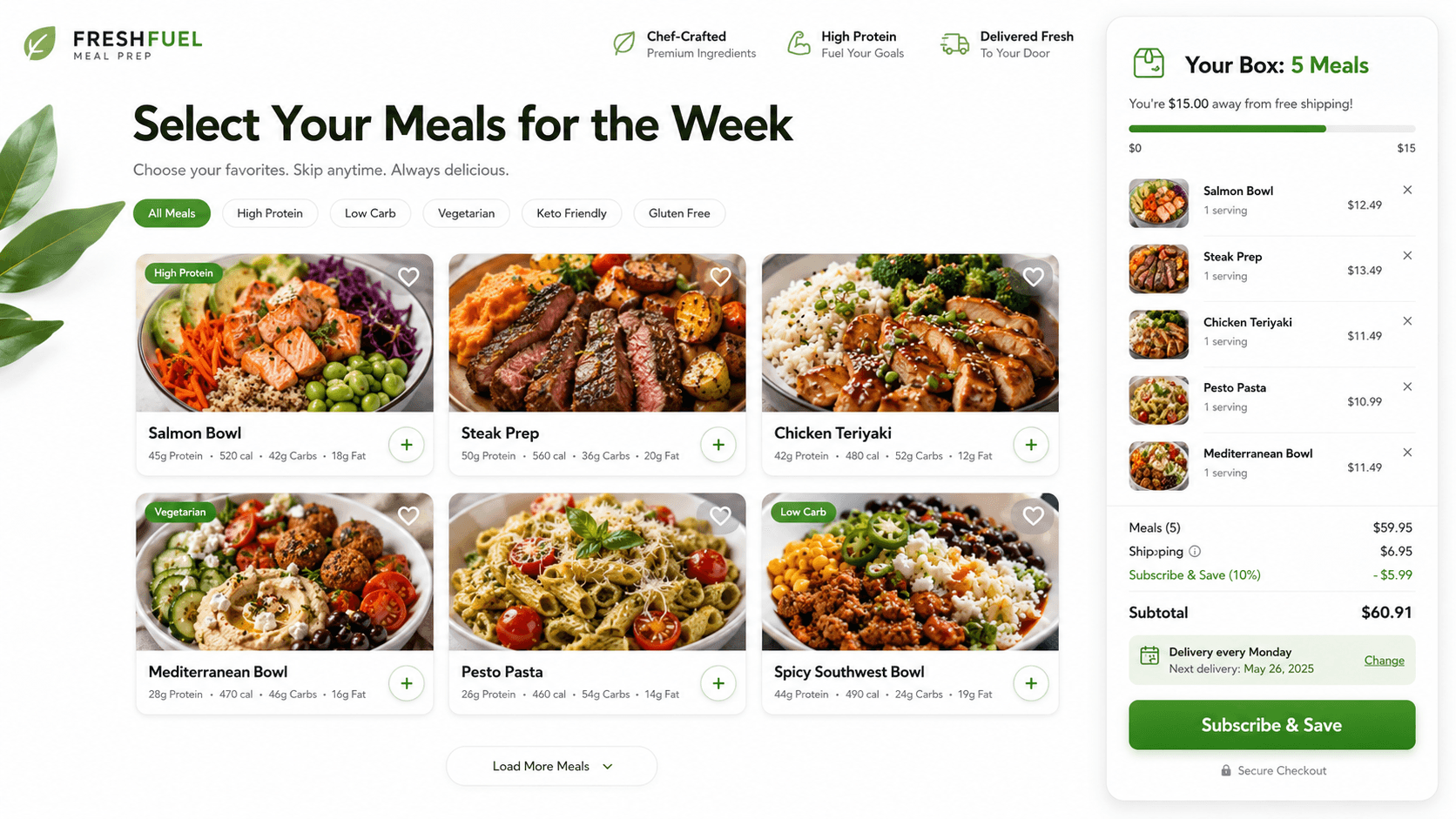 Fresh Fuel — Meal delivery